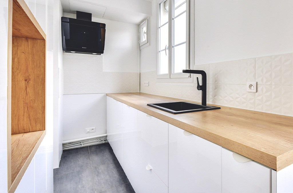 Rénovation complète d’un appartement haussmannien de 50 m²