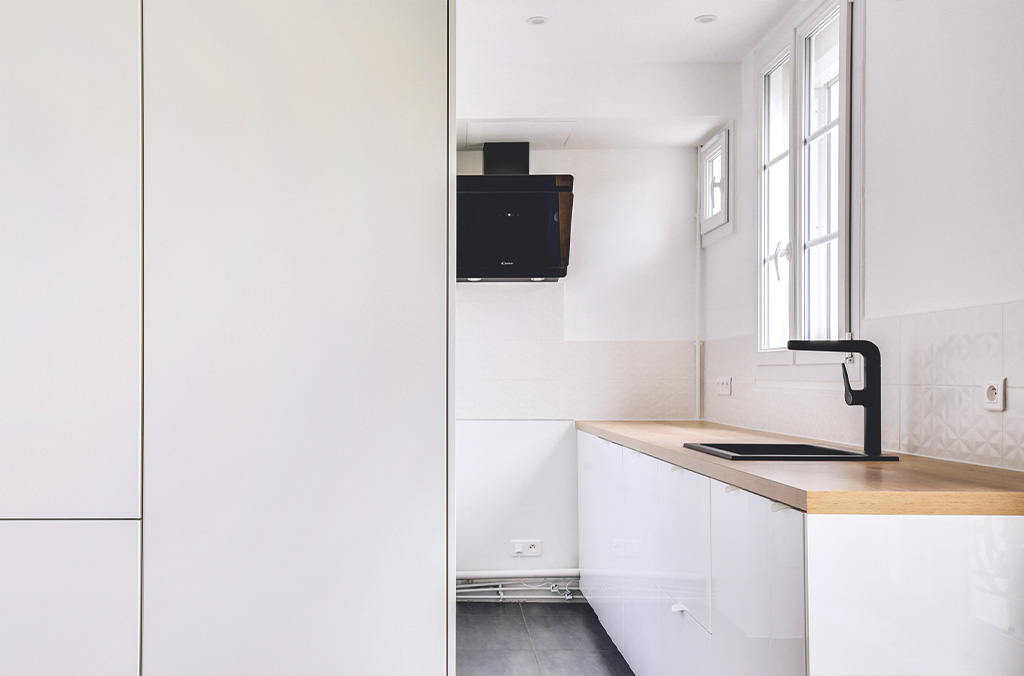 Rénovation complète d’un appartement haussmannien de 50 m²